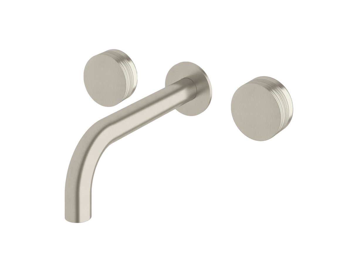 Sussex Pure Bath Set 200mm with Cirque Textured Handles PVD Brushed Nickel