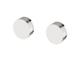 Sussex Pure Hot & Cold Diamond Textured Handles Only Chrome