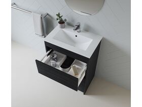 In Situ - Posh Domaine Ensuite 600 2 Drawer Wall Hung Colour Console Top Gloss White