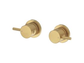 Mizu Drift Wall Top Assemblies Brushed Brass