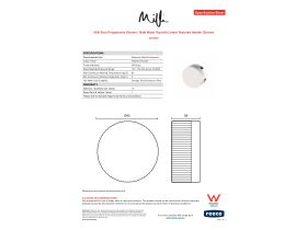 Specification Sheet - Milli Pure Progressive Shower / Bath Mixer Tap with Linear Textured Handle Chrome