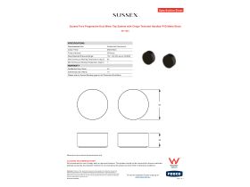 Specification Sheet - Sussex Pure Progressive Dual Mixer Tap System with Cirque Textured Handles PVD Matte Black