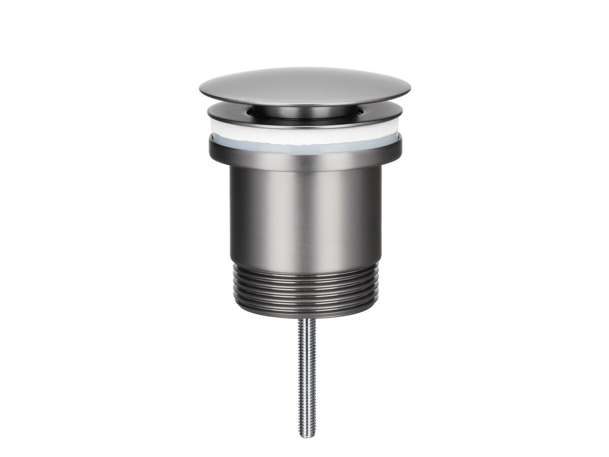 Mizu Drift Universal DN40 Dome Pop Up Plug & Waste Brushed Gunmetal
