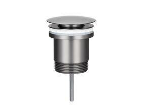 Mizu Drift Universal DN40 Dome Pop Up Plug & Waste Brushed Gunmetal