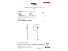 Specification Sheet - Mizu Drift MK2 Floor Mounted Mixer Brushed Nickel