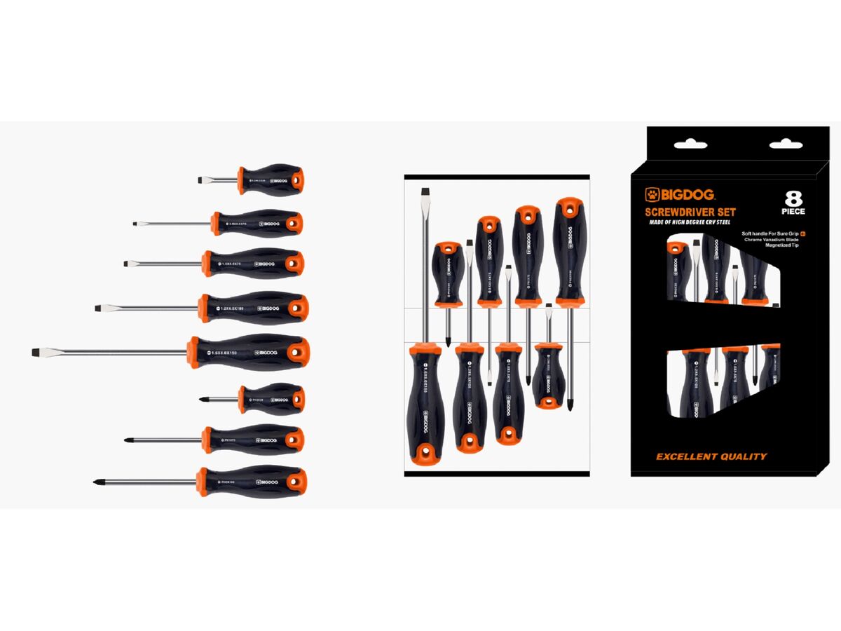 Bigdog Screwdriver Set - 8 Piece
