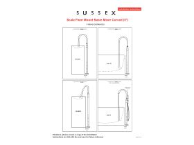 Installation Instructions - Sussex Scala Floor Mounted Basin Mixer Curved Outlet Trimset Chrome (5 Star)