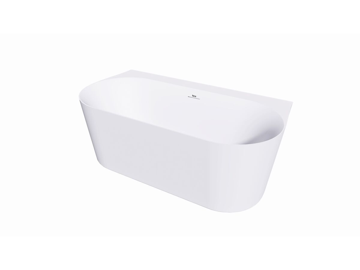 Hero - Roca Inspira Back to Wall Bath 1650mm x 850mm Overflow White