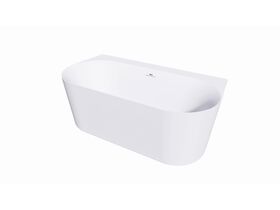 Hero - Roca Inspira Back to Wall Bath 1650mm x 850mm Overflow White