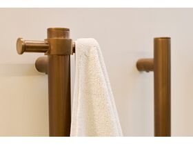Hydrotherm Pure Vertical Triple Heated Towel Rail 900 x 38mm PVD Brushed Bronze