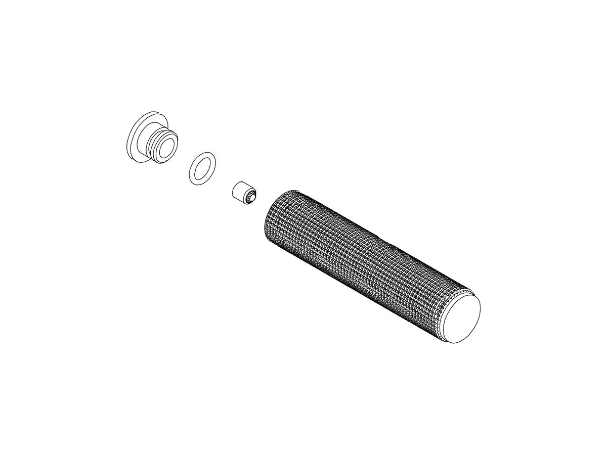 Hero - Mill Etch WSS Progressive Mixer Handle Assembly Brushed Gold