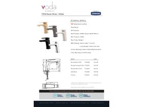 Specification Sheet - Voda Tide Basin Mixer (4 Star)