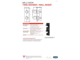 Technical Guide - Milli Axon Twin Shower Mixer
