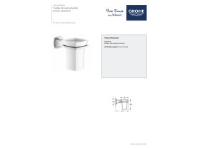 Technical Guide - GROHE Grandera Tumbler and Holder Chrome