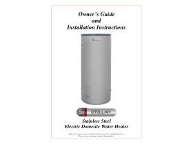 Installation Instructions - Rheem electric dom SS - AQ0901097