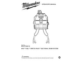 User Manual - Milwaukee M18 Fuel Drum Cleaning Kit