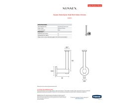 Specification Sheet - Sussex Scala Spare Toilet Roll Holder Chrome