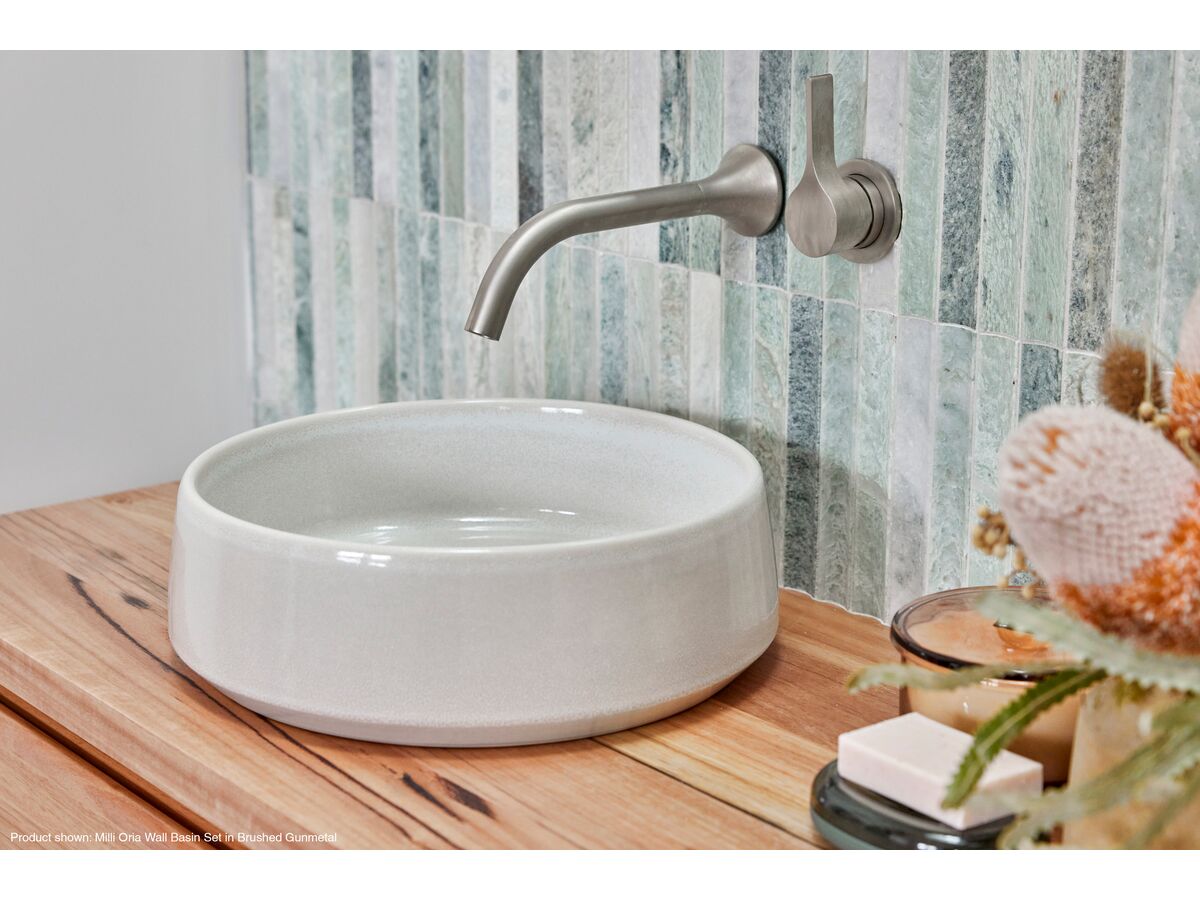 Sussex Oria Wall Basin Set Brushed Gunmetal