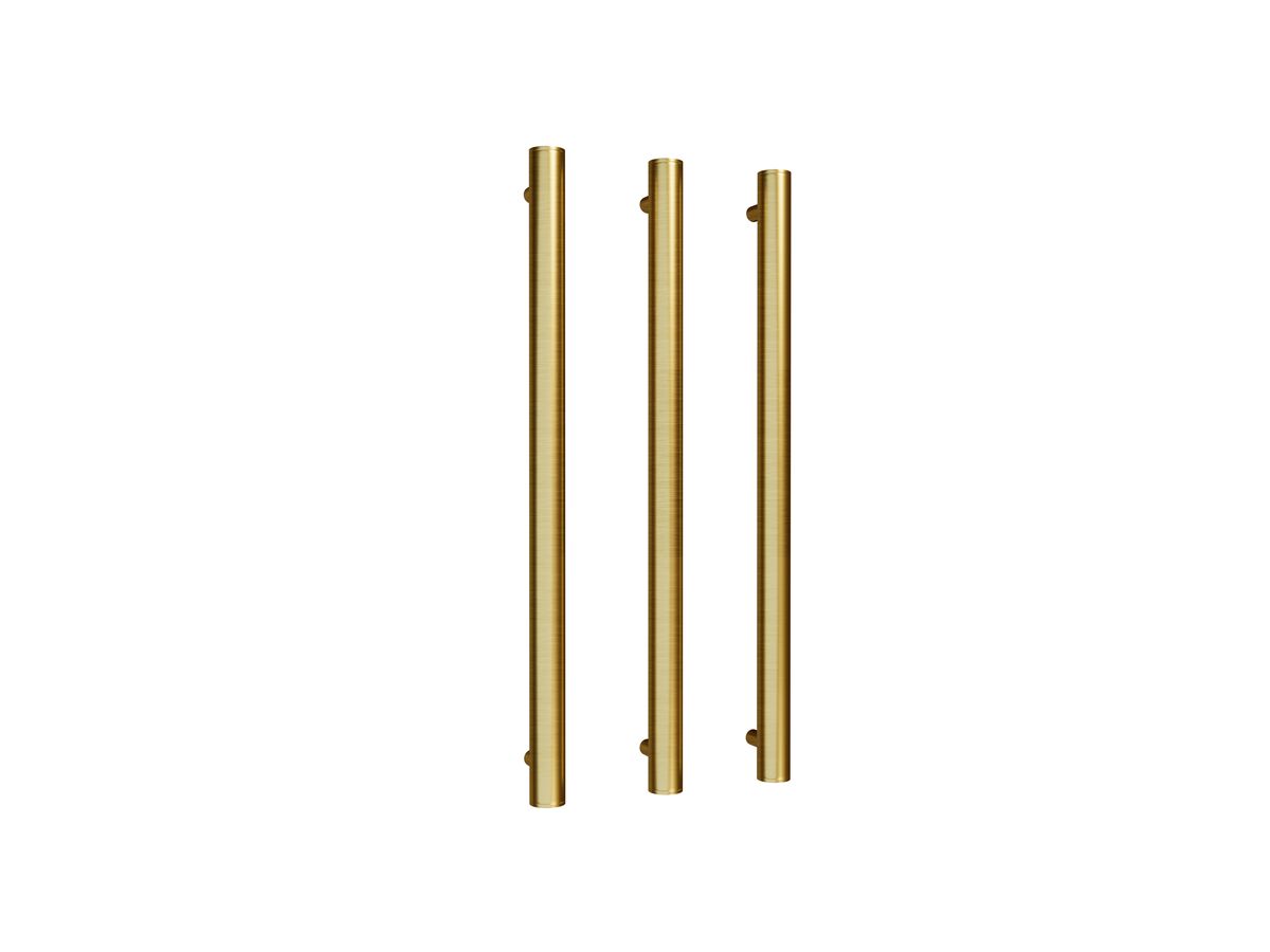 Hydrotherm Pure Vertical Triple Heated Towel Rail 900 x 38mm PVD Brushed Gold