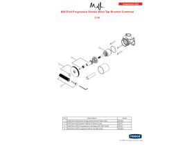 Component Listing - Milli Etch Progressive Shower Mixer Tap Brushed Gunmetal