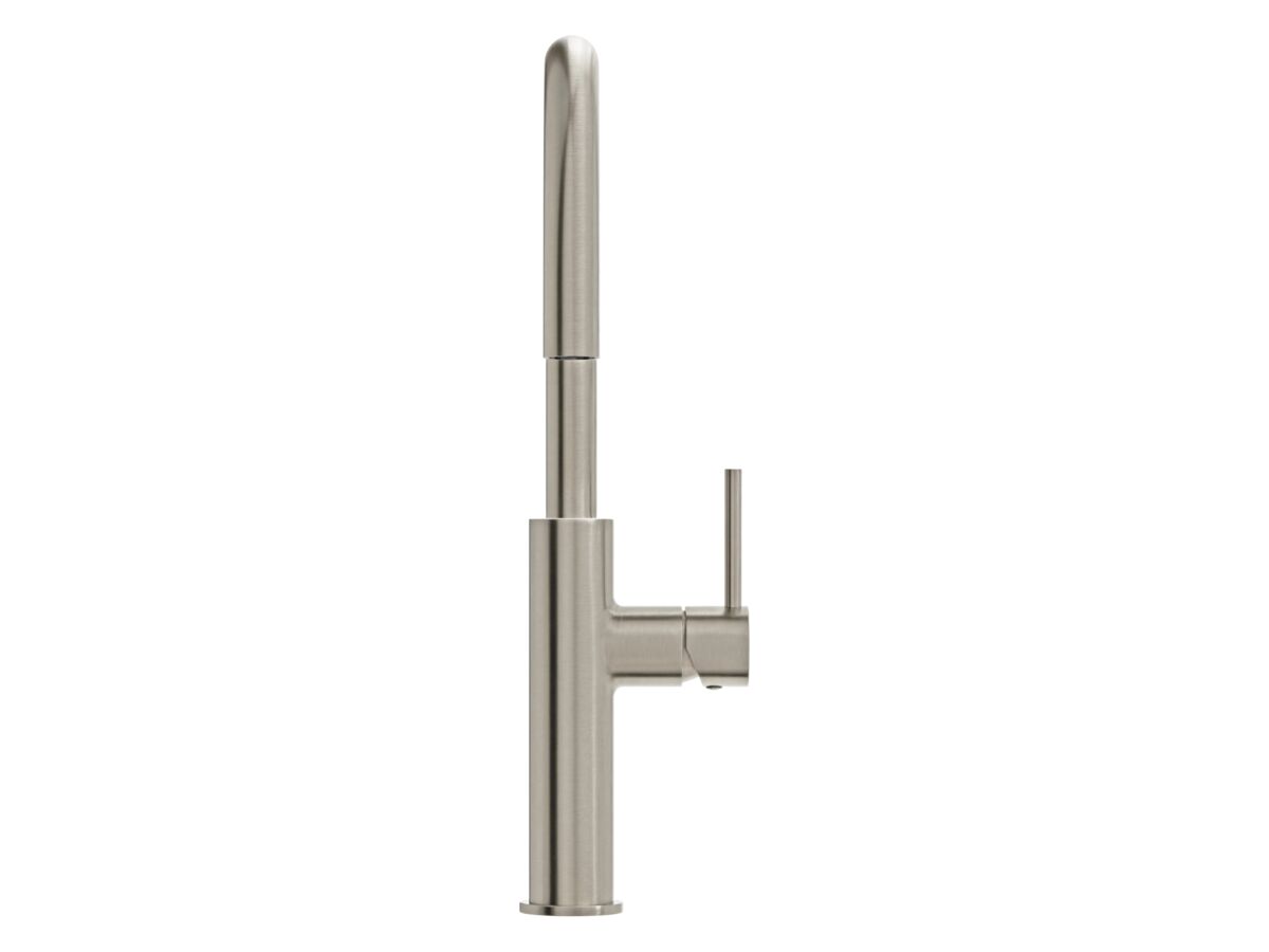Supporting Image 2 - Mizu Drift Gooseneck Sink Mixer Curve Brushed Nickel (5 Star) Lead Free