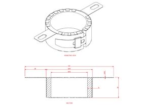 Allproof Fire Collar Stainless Steel 40mm