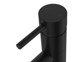Supporting Image - Posh Bristol Pin Swivel Basin Mixer Tap Matte Black (5 Star) Lead Free - Handle