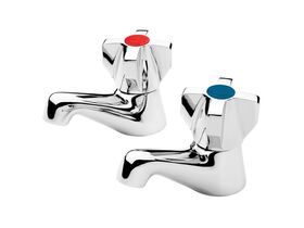 Voda Classic Basin Taps Chrome Lead Free