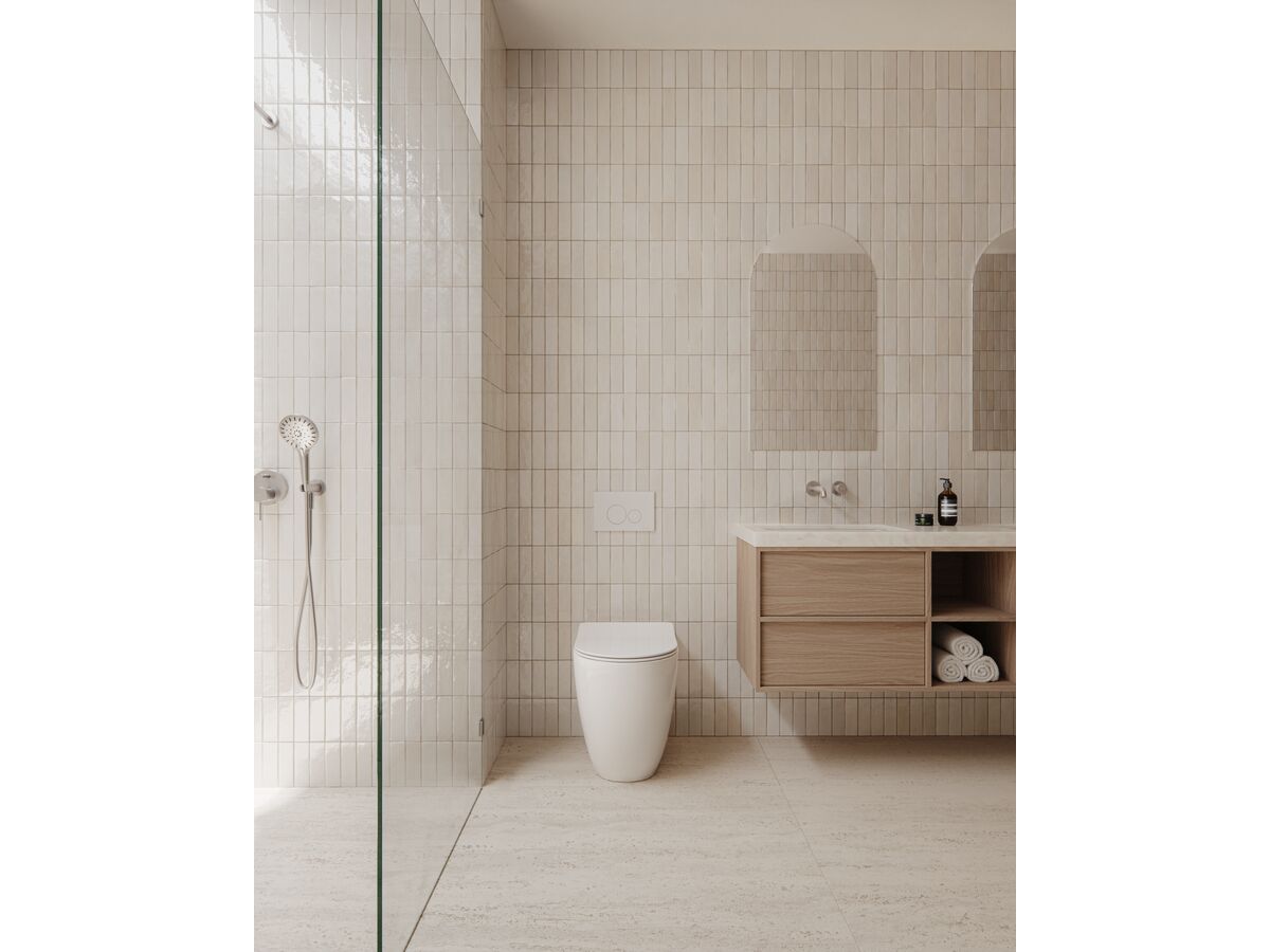In Situ - Hideaway+ Round Button/Plate Inwall Metal Matte White