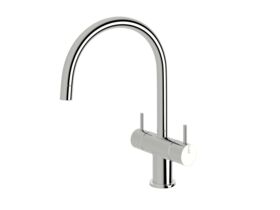 Sussex Scala Mini Twin Handle Mixer Large Curved Chrome (5 Star)