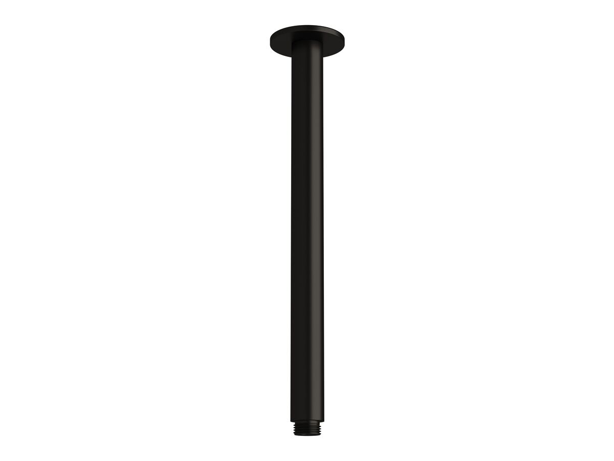 Sussex Pure Vertical Shower Arm 300mm Matte Black