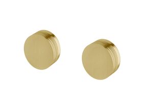 Sussex Pure Progressive Dual Mixer Tap System with Cirque Textured Handles PVD Brushed Gold