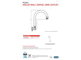 Technical Guide - Posh Solus Wall Sink Set Chrome (4 Star)