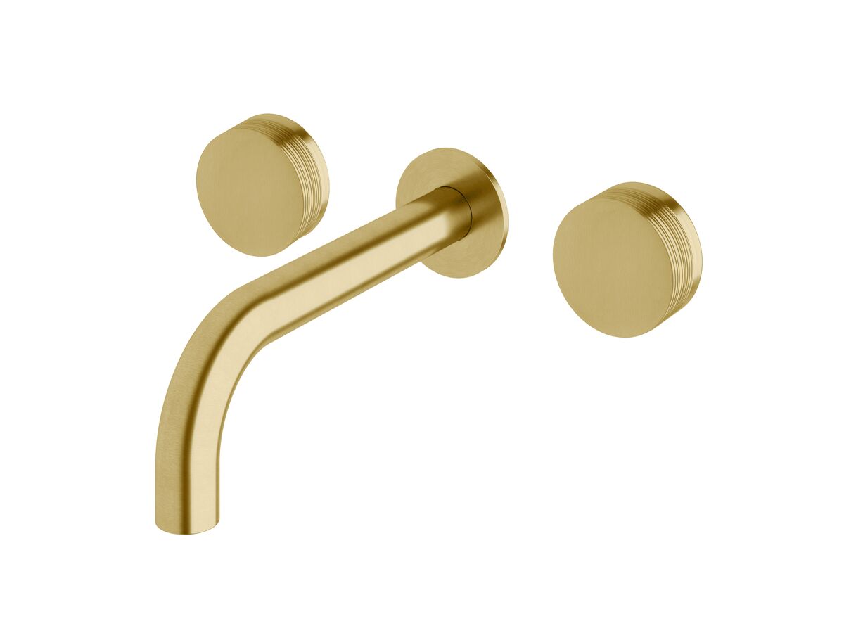 Sussex Pure Bath Set 200mm with Cirque Textured Handles PVD Brushed Gold