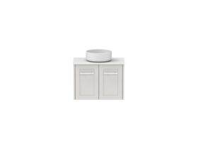 Hero - Kado Lux Ensuite All Door 600mm Wall Hung Centre Basin 12mm Durasein Top