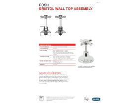 Technical Guide - Posh Bristol Wall Top Assembly Taps Chrome