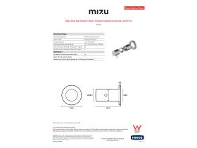 Specification Sheet - Mizu Drift Dial Shower Mixer Trimset Brushed Gunmetal Lead Free