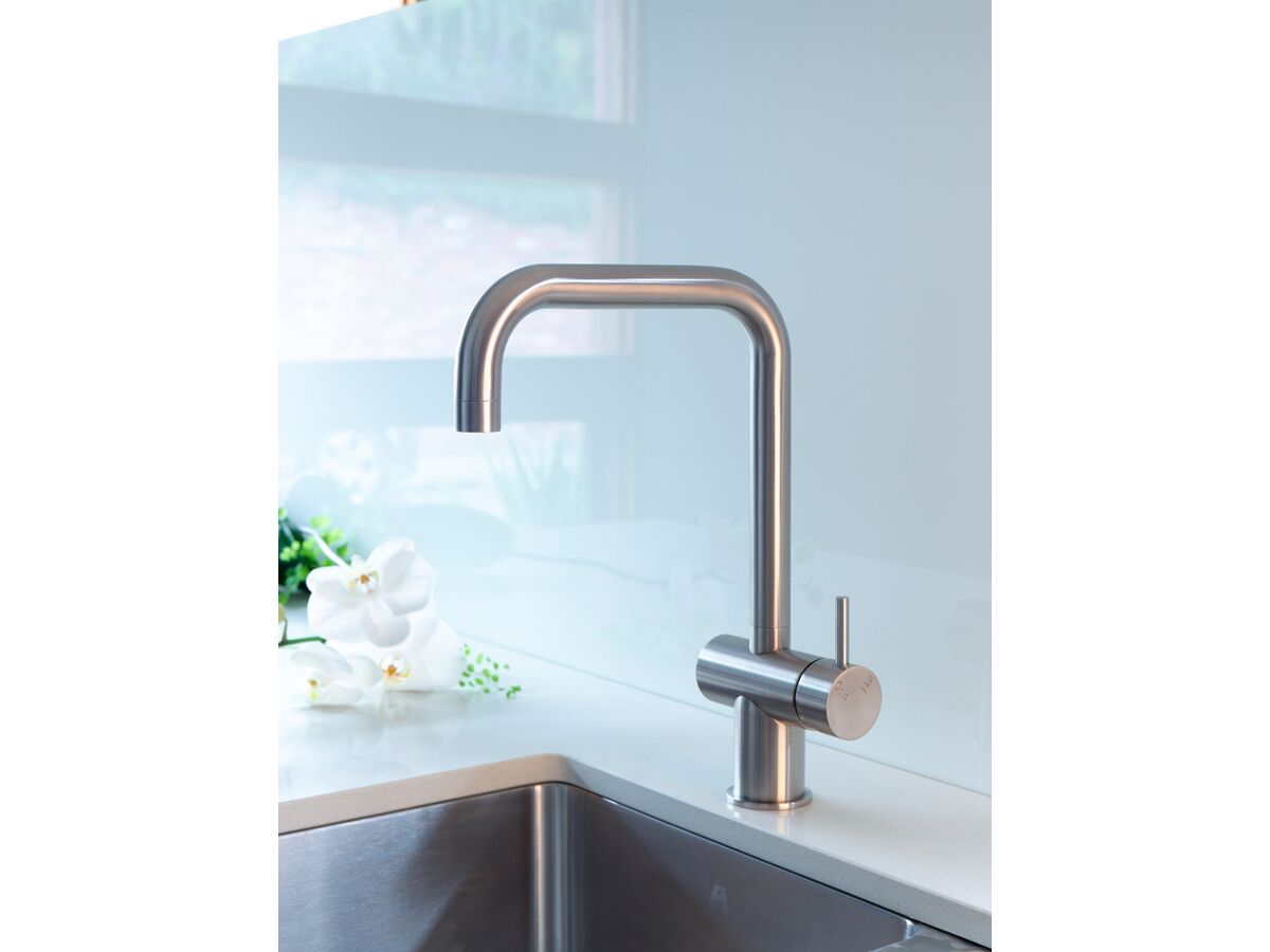 Scala Sink Mixer Tap Large Square Spout Right Hand 316 Stainless Steel (4 Star)