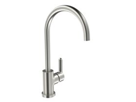Hero - Nobili Balance Gooseneck Sink Mixer Tap Brushed Nickel (4 Star)