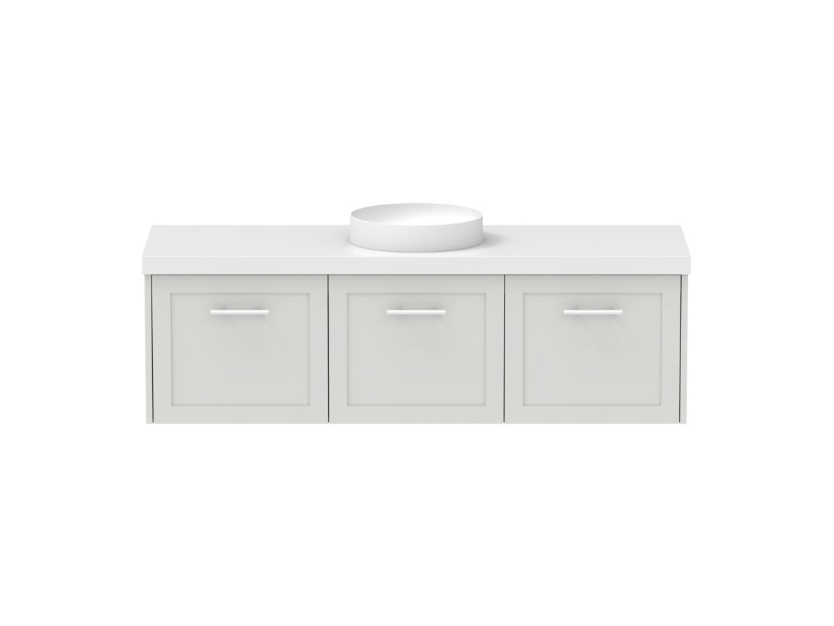 Hero - Kado Lux All Door 1500mm Centre Bowl Wall Hung 50mm Top