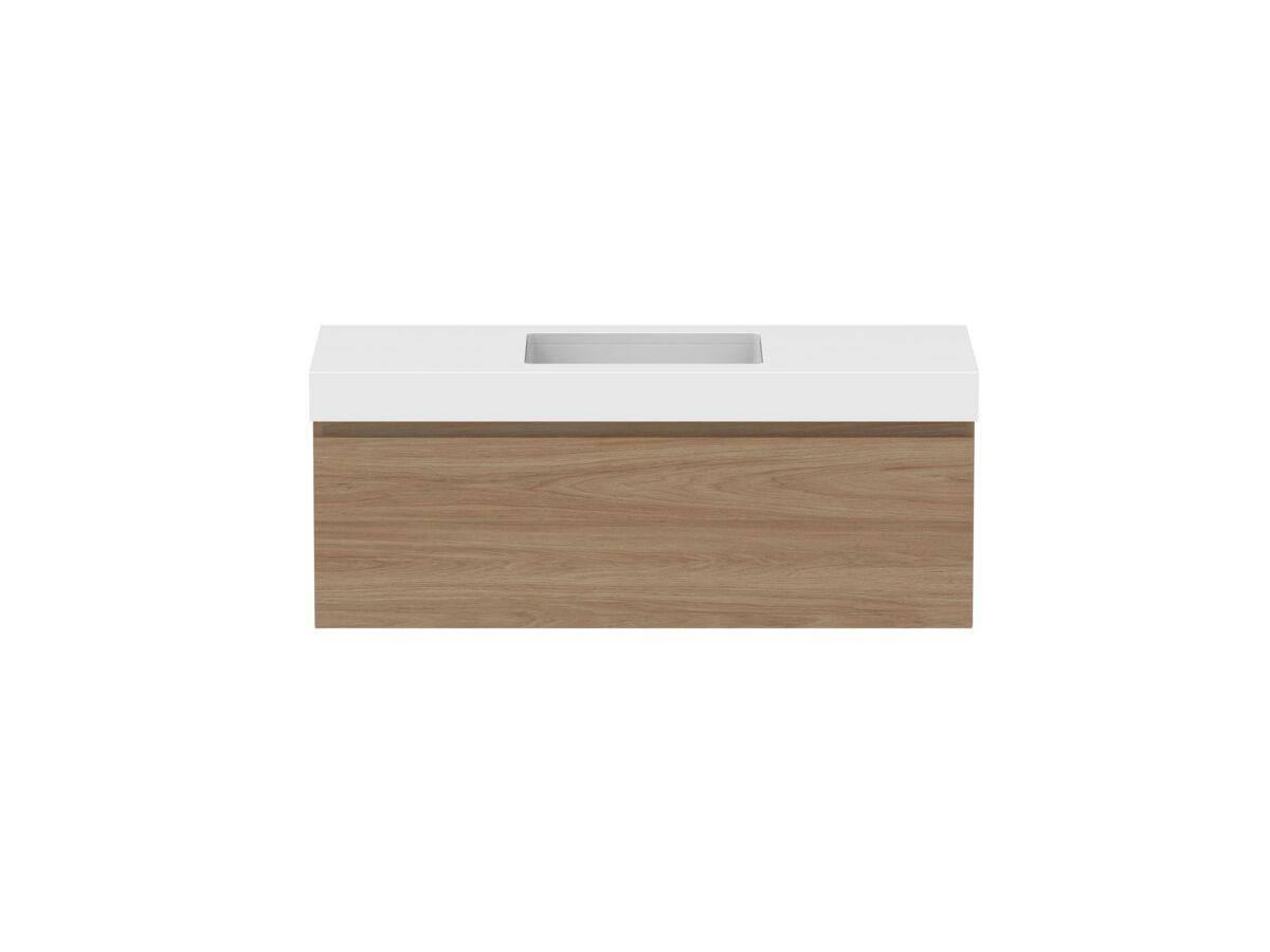 Hero - Posh Domaine 1200mm Wall Hung Vanity Unit All-Drawer Single Bowl 90mm Top