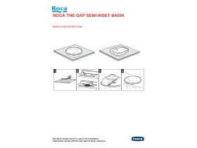 Installation Instructions - Roca The Gap Semi Inset Basin