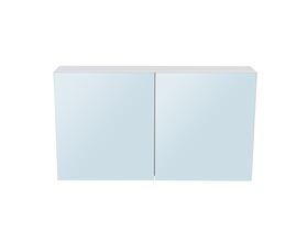 Posh Bristol MK2 1200mm Mirror Cabinet 2 Door White