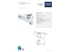Technical Guide - GROHE Lineare New Wall Basin Mixer 207 Trimset Chrome (5 Star)