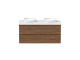 Hero - Posh Domaine 1200mm Wall Hung Twin Vanity Unit All-Drawer Double Bowl 50mm Top