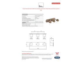 Specification Sheet - Faucet Strommen Vara Fin Wall Top Assembly with Diverter Trimset Discovery Bronze Lead Free