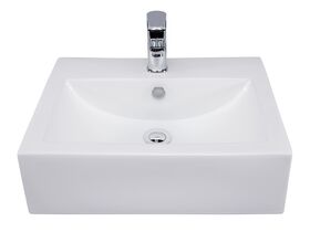 Posh Solus Wall Basin Only 510 x 410 1 Taphole White