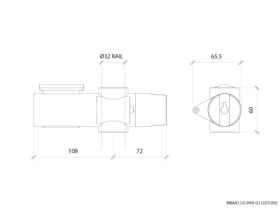 Enda Slider to suit 32mm Rail Chrome