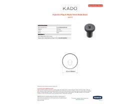 Specification Sheet - Kado Era Plug & Waste 40mm Matte Black
