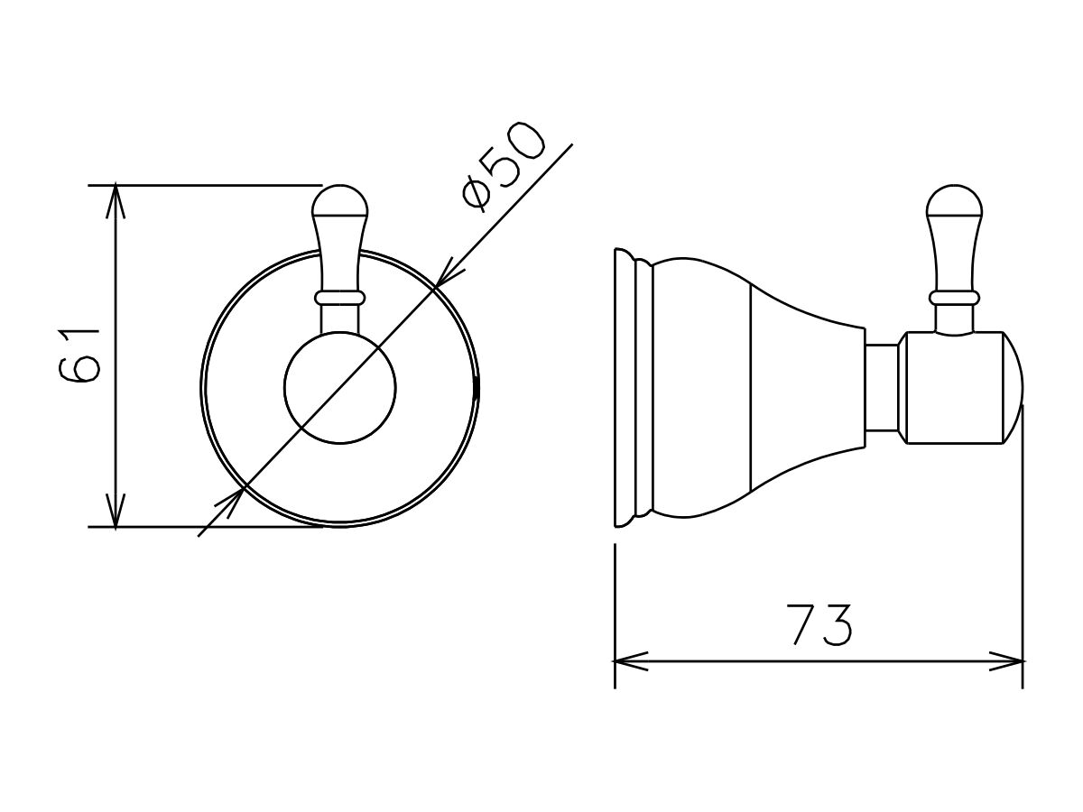 Milli Monument Edit Robe Hook